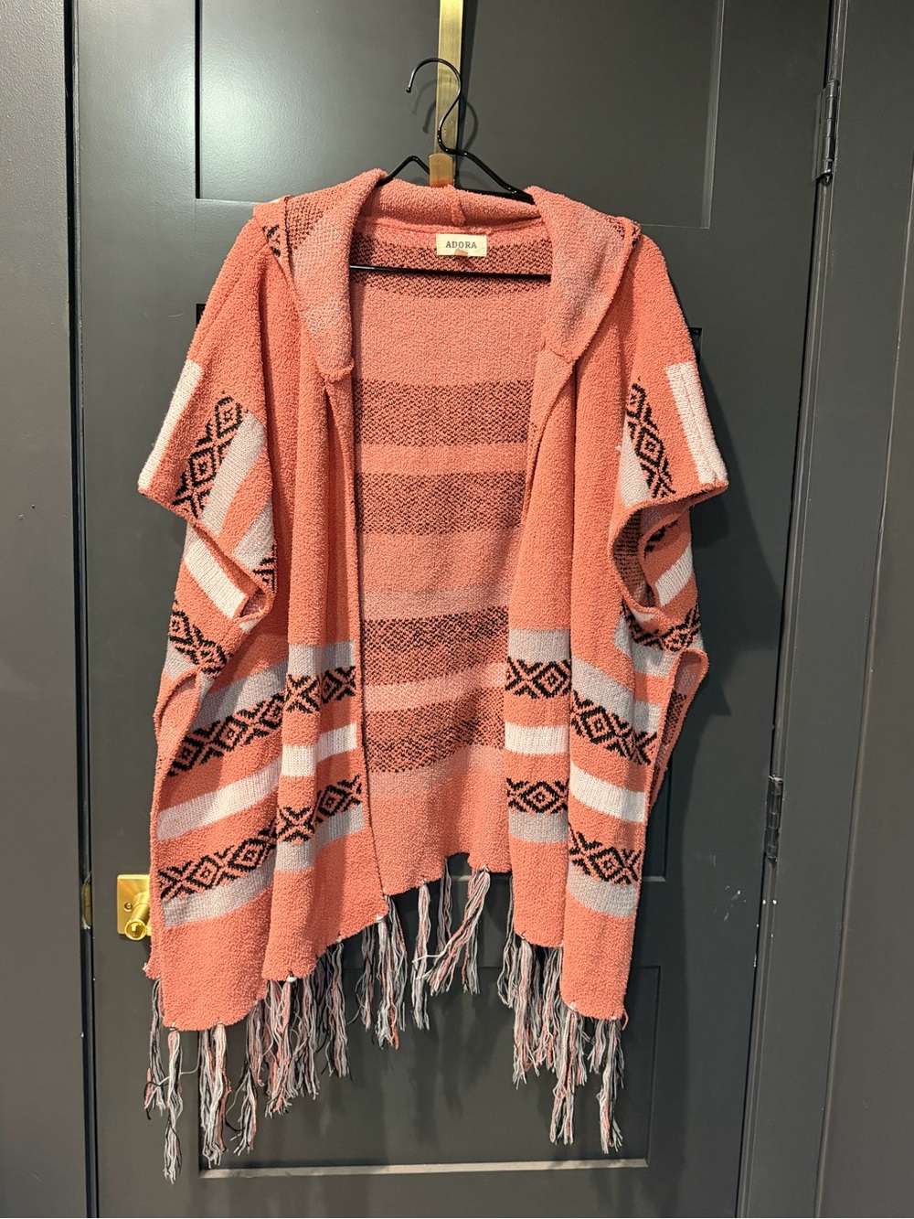 Adora Hooded Fringe Cardigan